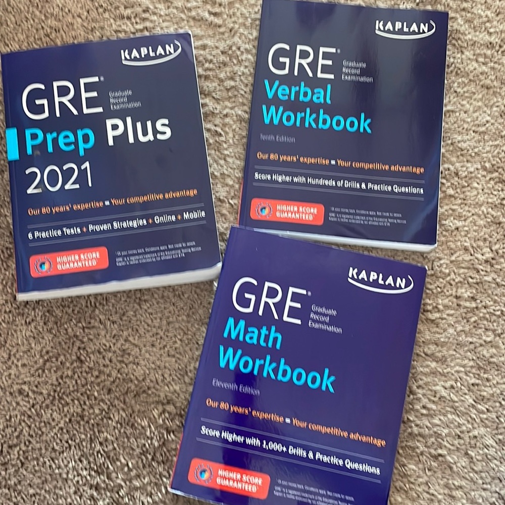 3 GRE prep books